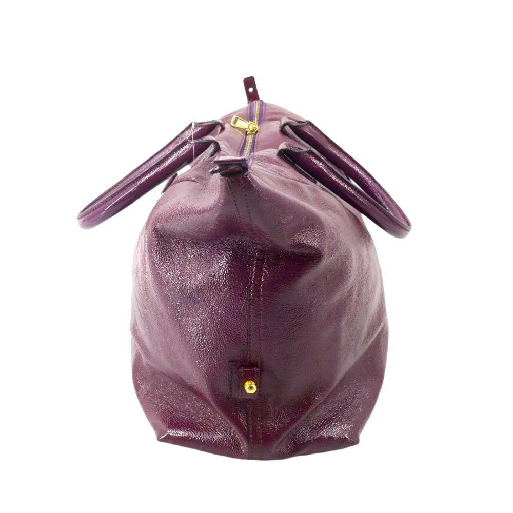 YSL Easy Bag in Purple Patent Leather - Picture 3 of 10